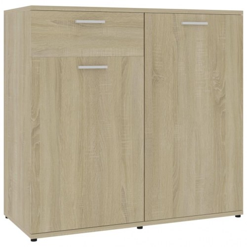 Skænk 160x36x75 cm konstrueret træ sonoma-eg