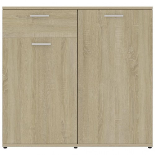 Skænk 160x36x75 cm konstrueret træ sonoma-eg
