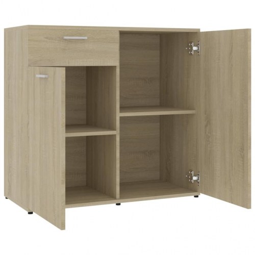 Skænk 160x36x75 cm konstrueret træ sonoma-eg