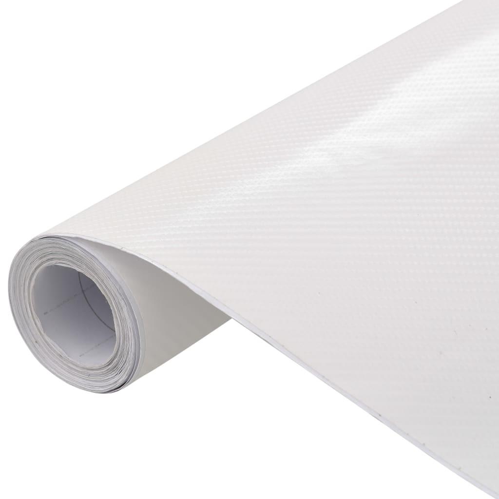 Bilfolie 500x152 cm 4D mat hvid