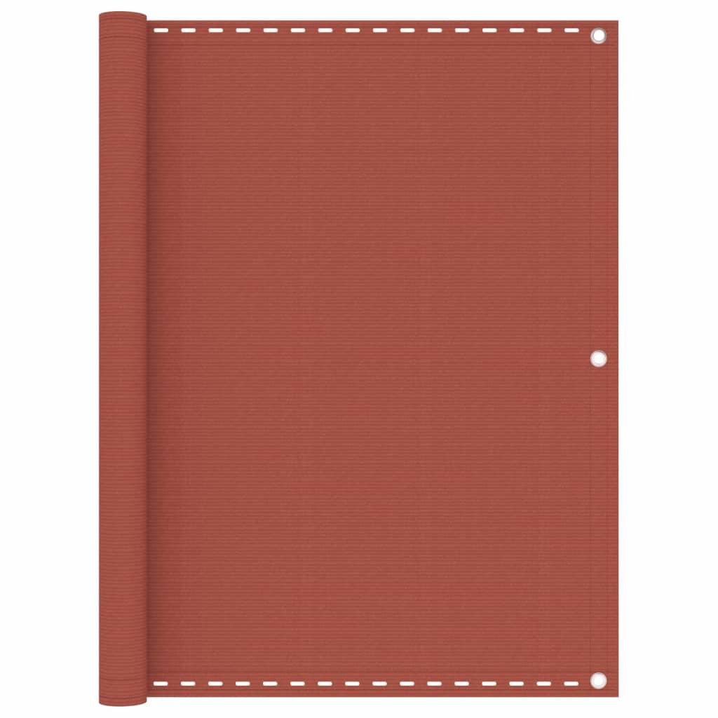 Altanafskærmning 120x600 cm HDPE terrakotta