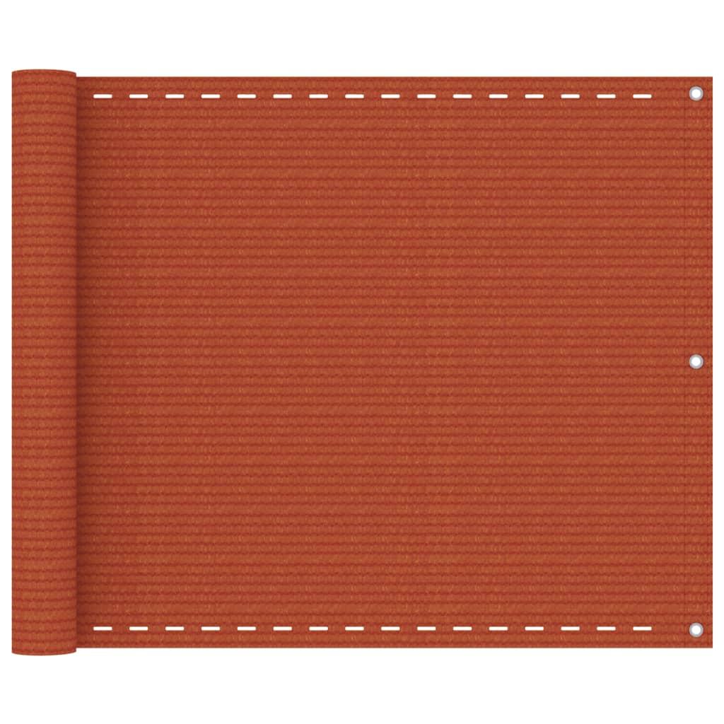 Altanafskærmning 75x300 cm HDPE orange
