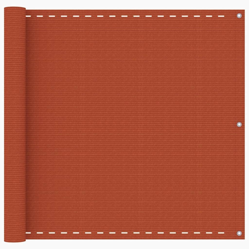 Altanafskærmning 90x500 cm HDPE orange