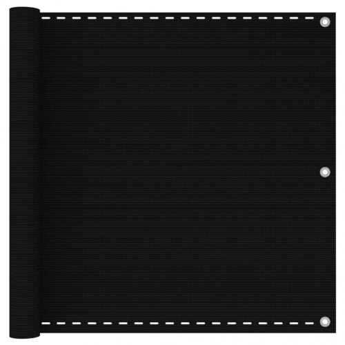 Altanafskærmning 90x300 cm HDPE sort