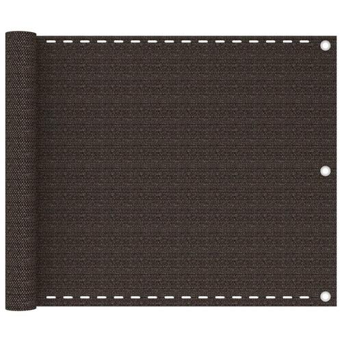 Altanafskærmning 75x400 cm HDPE brun