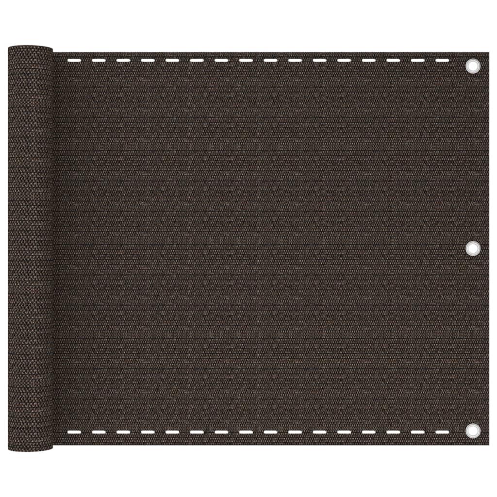 Altanafskærmning 75x400 cm HDPE brun