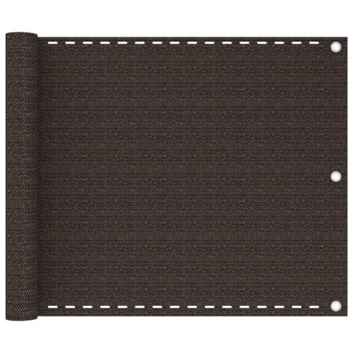 Altanafskærmning 75x500 cm HDPE brun