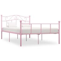 Sengestel 140x200 cm metal pink