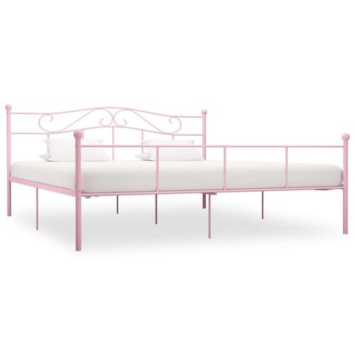 Sengestel 180x200 cm metal pink
