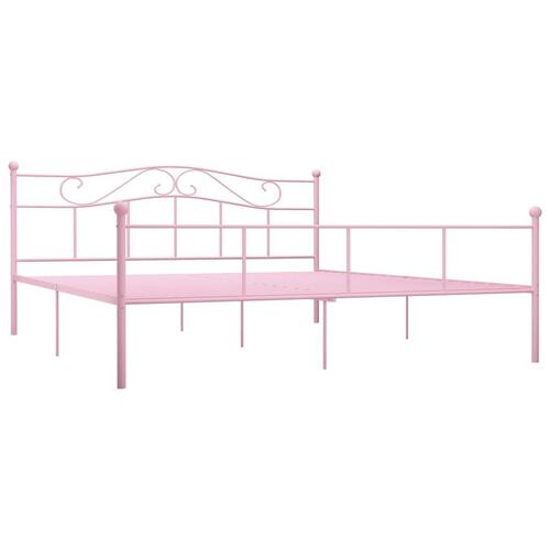 Sengestel 180x200 cm metal pink