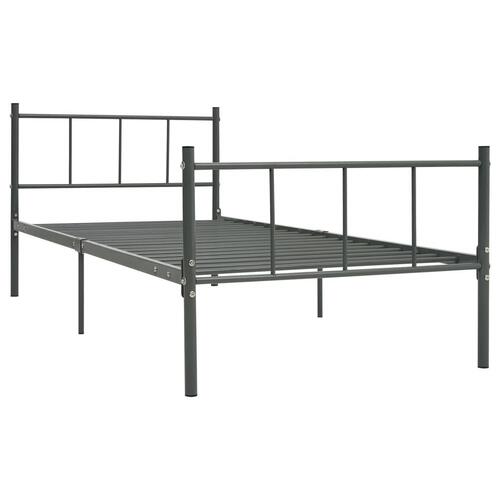 Sengestel 100x200 cm metal grå