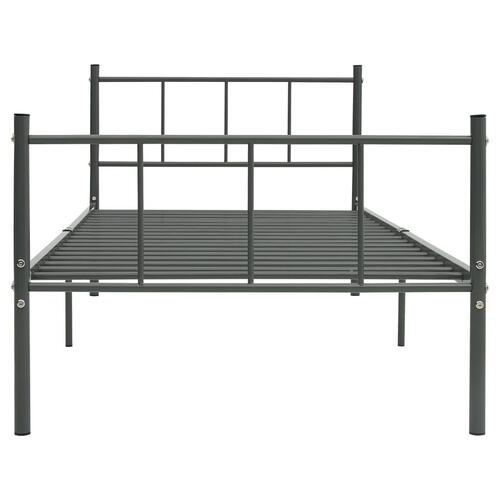 Sengestel 100x200 cm metal grå