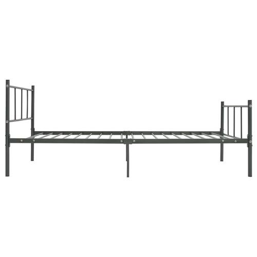 Sengestel 100x200 cm metal grå