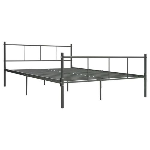 Sengestel 120x200 cm metal grå