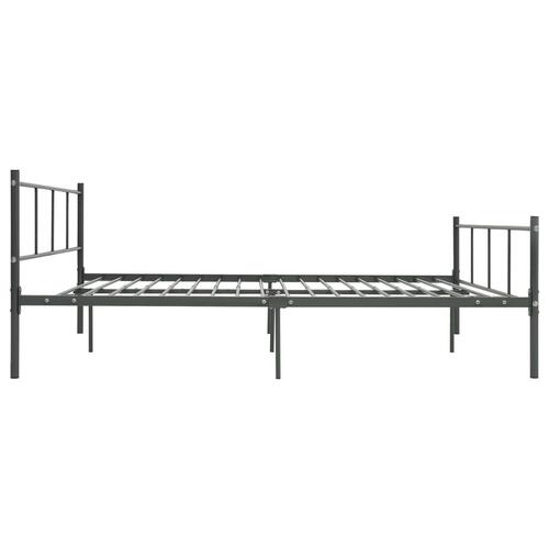 Sengestel 120x200 cm metal grå