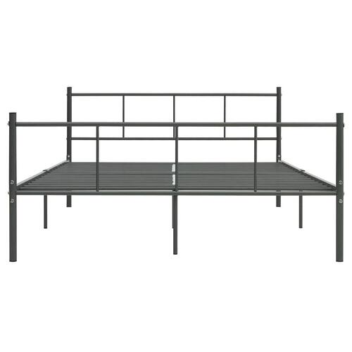 Sengestel 140x200 cm metal grå