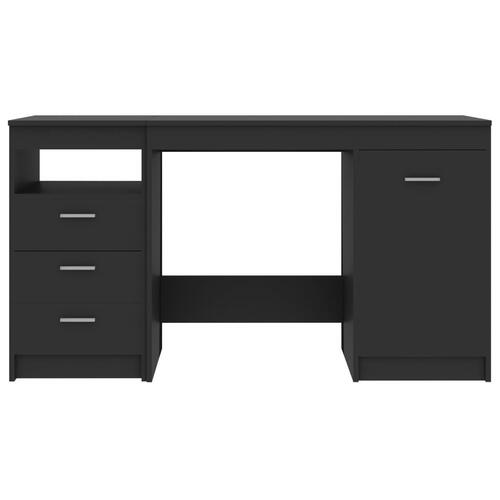Skrivebord 140x50x76 cm konstrueret træ grå