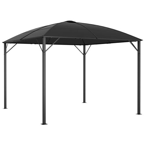 Pavillon med gardiner 300x300x265 cm antracitgrå
