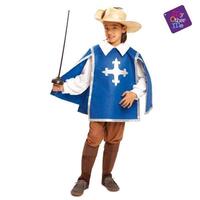 Kostume til børn Musketer Blå 3-4 år