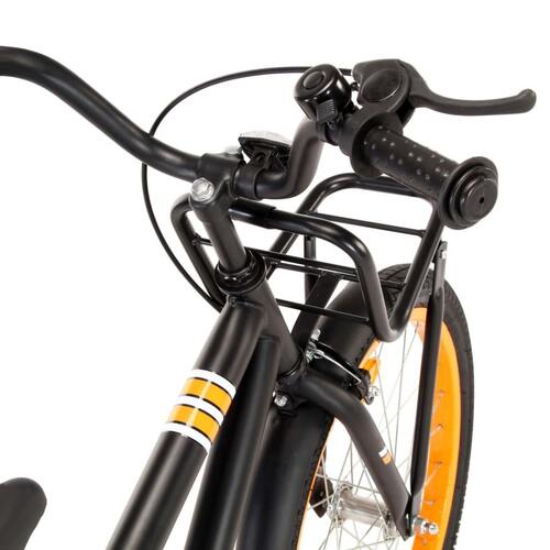 Børnecykel med frontlad 18 tommer sort og orange