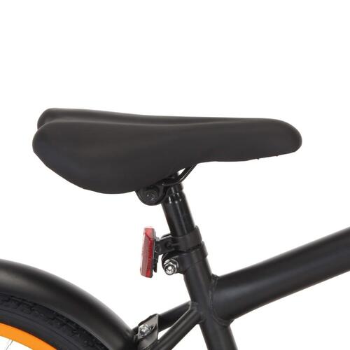 Børnecykel med frontlad 18 tommer sort og orange