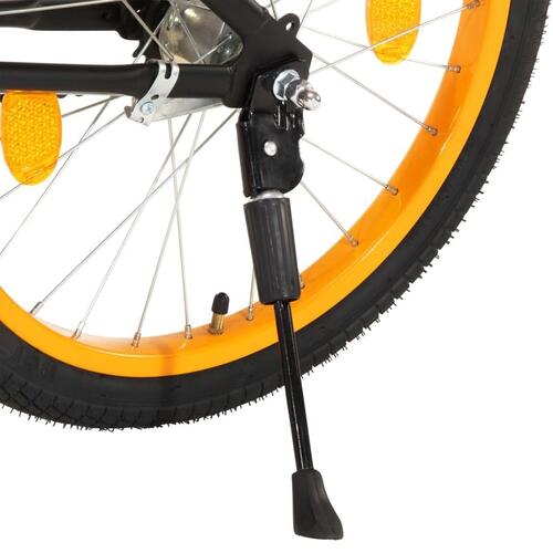 Børnecykel med frontlad 18 tommer sort og orange