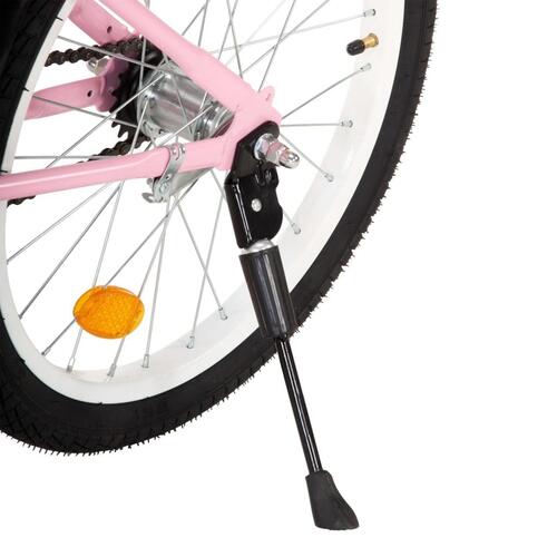 Børnecykel med frontlad 18 tommer sort og lyserød