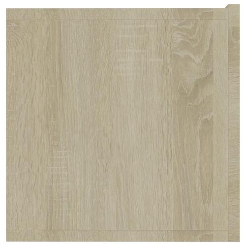 Tv-bord 80x30x30 cm konstrueret træ sonoma-eg