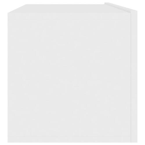 Tv-bord 100x30x30 cm konstrueret træ hvid