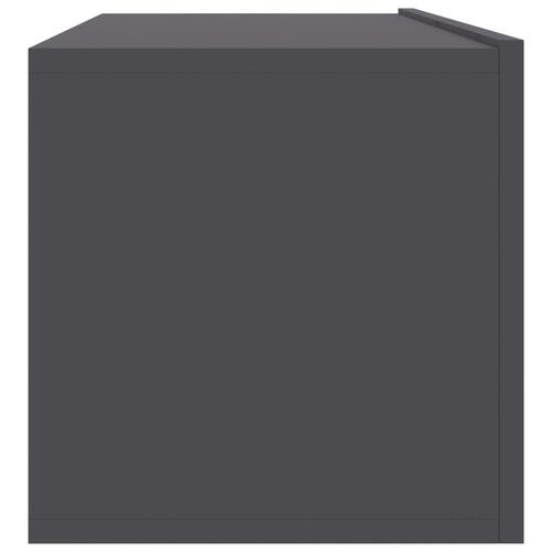 Tv-bord 100x30x30 cm konstrueret træ grå