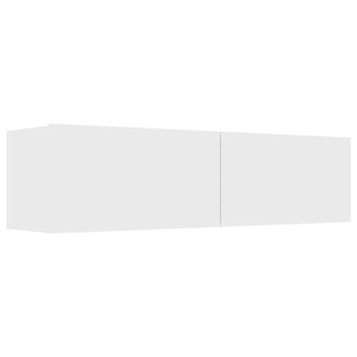 Tv-skab 120x30x30 cm konstrueret træ hvid