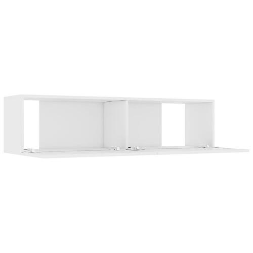 Tv-skab 120x30x30 cm konstrueret træ hvid