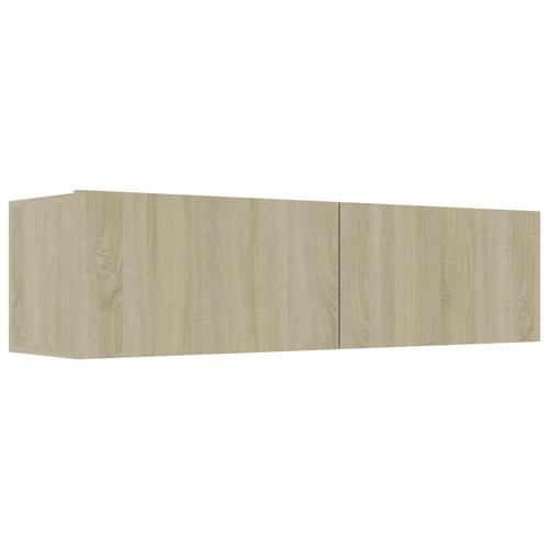 Tv-bord 120x30x30 cm konstrueret træ sonoma-eg