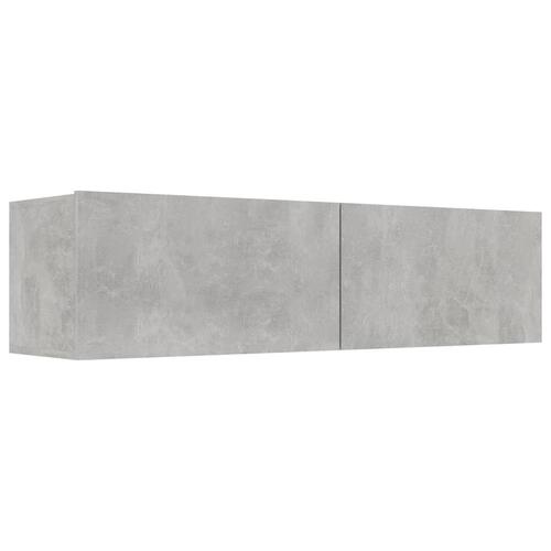 Tv-bord 120x30x30 cm konstrueret træ betongrå