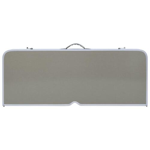 Foldbart campingbord med 4 siddepladser stål aluminium