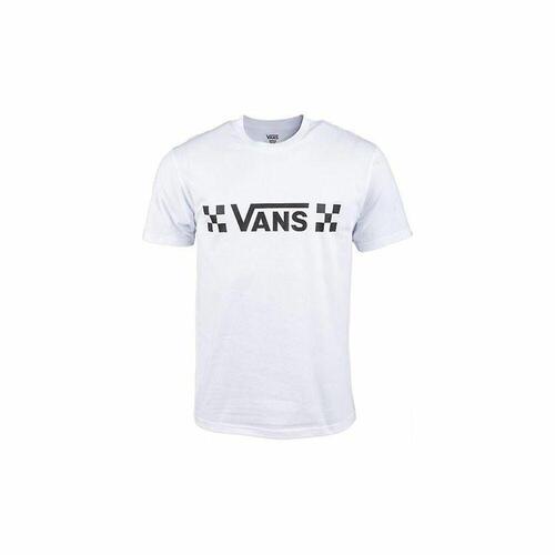Kortærmet T-shirt til Mænd Vans Drop V Check-B Hvid XL