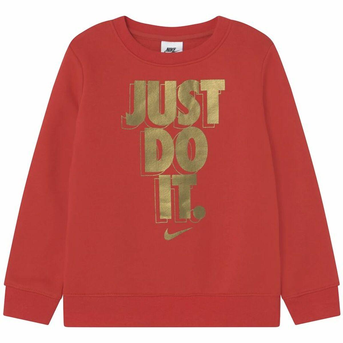 Sweaters uden Hætte til Børn Nike Gifting Rød 4-5 år