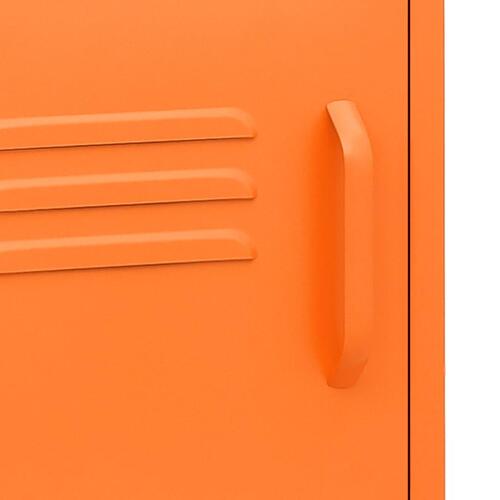 Natborde 2 stk. 35x35x51 cm stål orange