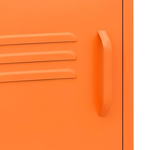 Natbord 35x35x51 cm stål orange