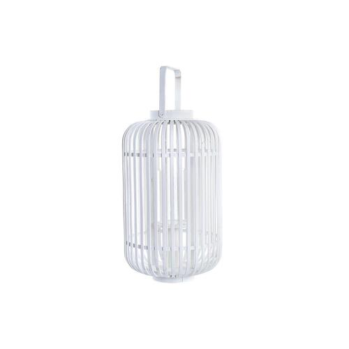 Lanterna Krystal Hvid Bambus (28 x 28 x 47 cm)