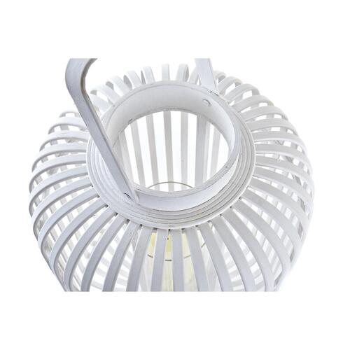 Lanterna Krystal Hvid Bambus (28 x 28 x 47 cm)