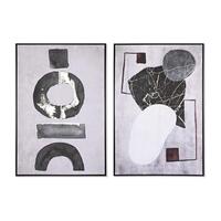 Maleri 83 x 4,5 x 122,5 cm 83 x 4,5 x 123 cm Abstrakt Moderne (2 enheder)