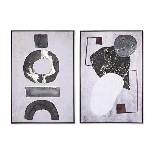 Maleri 83 x 4,5 x 122,5 cm 83 x 4,5 x 123 cm Abstrakt Moderne (2 enheder)
