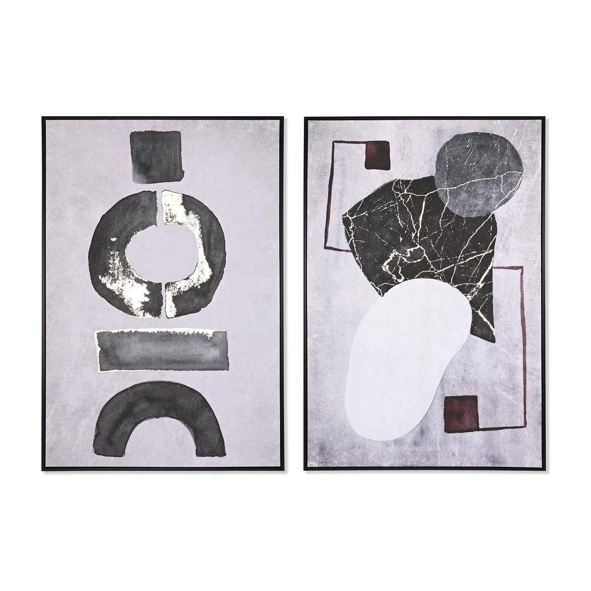 Maleri 83 x 4,5 x 122,5 cm 83 x 4,5 x 123 cm Abstrakt Moderne (2 enheder)