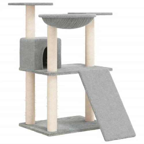 Kradsetræ med sisalstolper 83 cm lysegrå