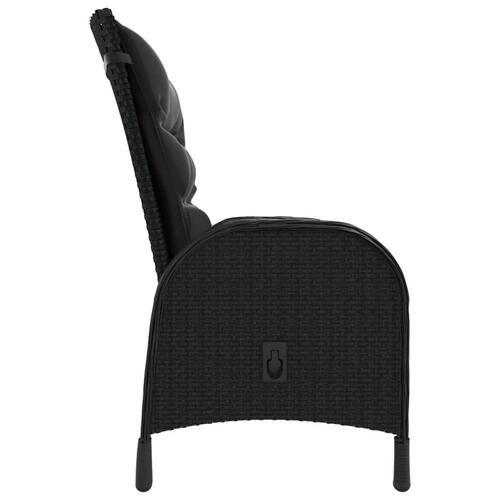 Havestole 2 stk. polyrattan sort