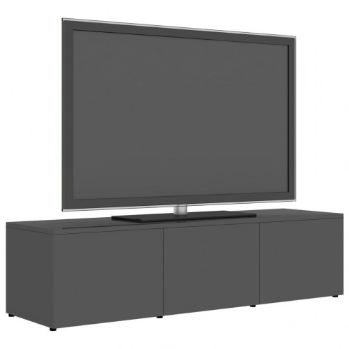 Tv-bord 120x34x30 cm konstrueret træ grå højglans