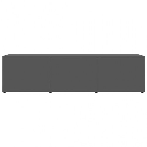Tv-bord 120x34x30 cm konstrueret træ grå højglans