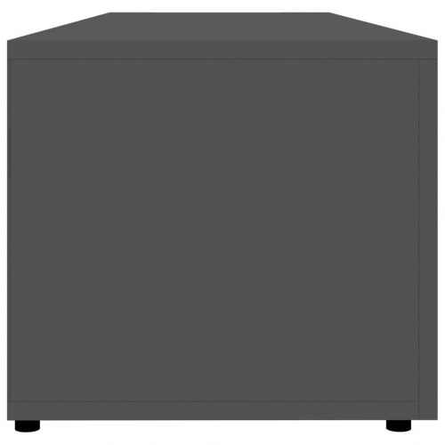 Tv-bord 120x34x30 cm konstrueret træ grå højglans