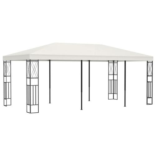 Pavillon 3x6 m stof cremefarvet
